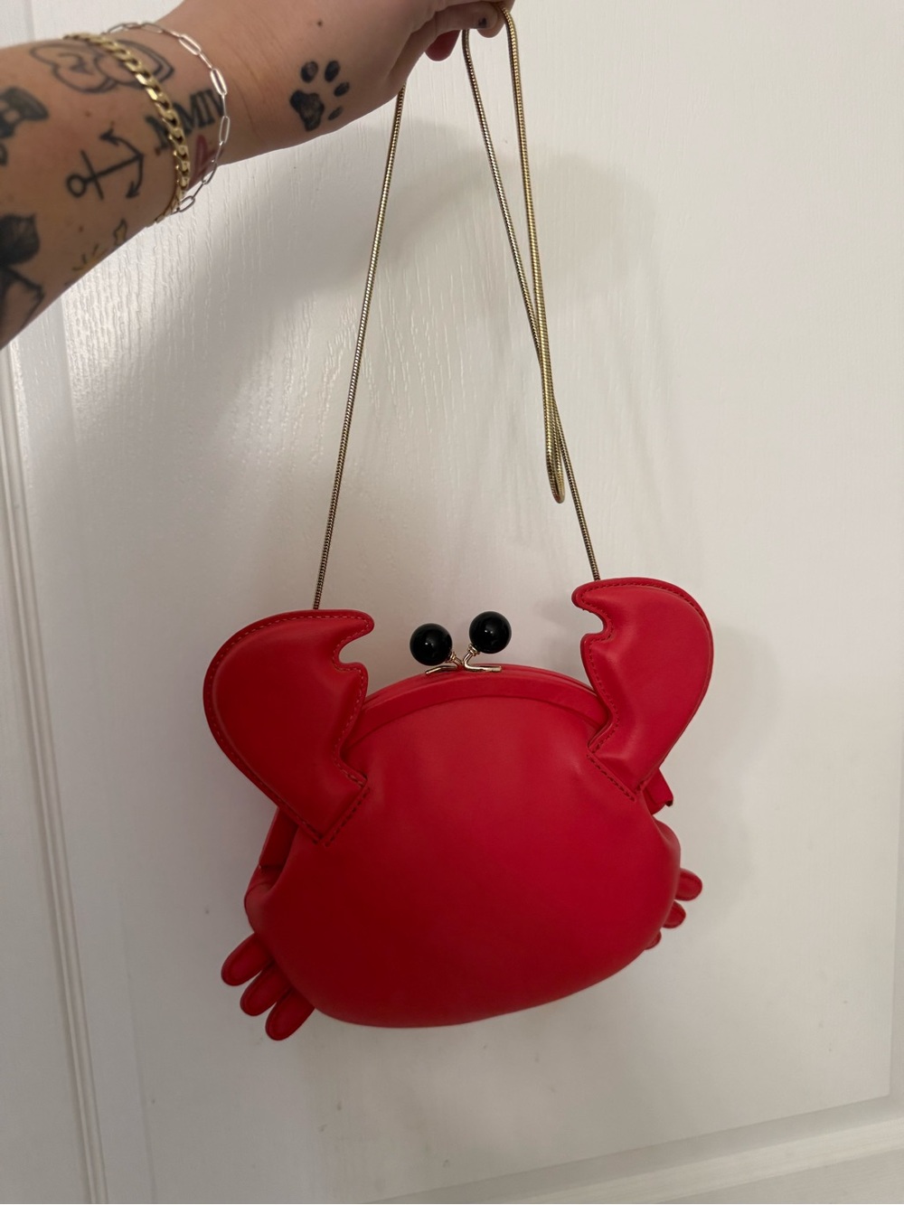KATE SPADE Make a Splash Crab Crossbody Novelty Purse Handbag Red RARE - Picture 2 of 8